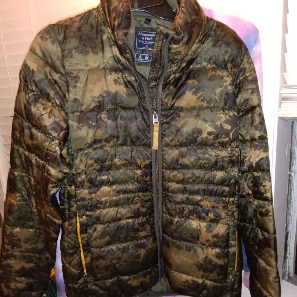 Abercrombie & Fitch Green Brown Camo Jacket